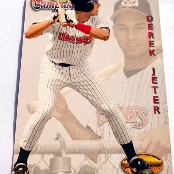 1994 Derek Jeter in his Hornets Jersey Card by the Ted Williams Card Company. - Picture 5 of 12